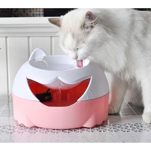 New Automatic Cycle Light Oxygen Drinking Water Dog Water Bowl Electric Fountain Water Dispenser Pet Cat Dog Drinking Fountain