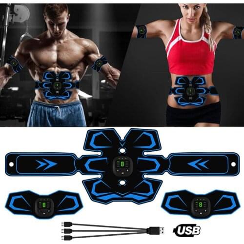 Electro Muscle Stimulation Abdominal Stimulator Electroestimulador Muscular Hip Trainer Body Slimming Fitness Massage Gym EMS