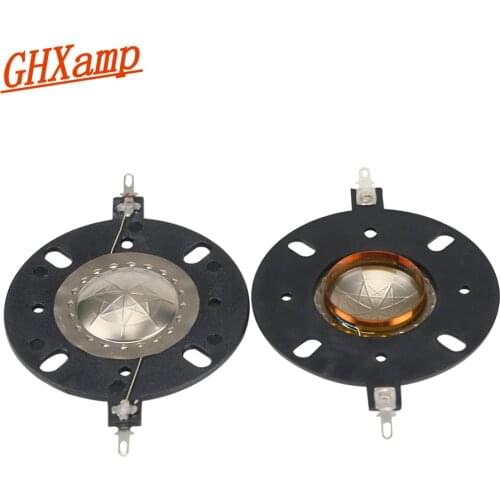 GHXAMP 25.4mm Titanium Diaphragm treble ring Voice coil 8OHM 25.5 Core 6OHM 8OHM Tweeter Speaker Repairs 1 Pairs