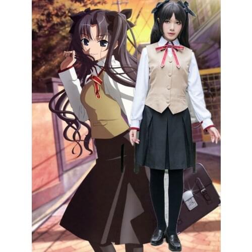 Fate Zero Fate Stay Night Rin Tohsaka Autumn Unifom Cosplay Costume
