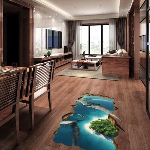 Creativity Jurassic pterosaur floor wall sticker PVC Material DIY wall decals For Childrens room bedroom home decor sticker