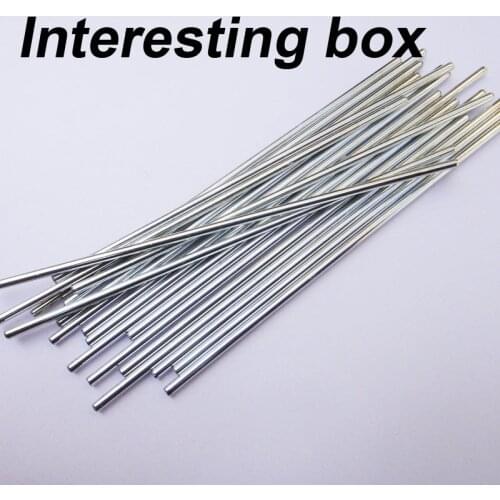 2 * 100mm model axle gear shaft transmission shaft iron shaft DIY toy axle accessories diameter 2mm