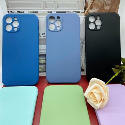 Soft Case for Iphone 12Pro Max 11 Pro Max XR Luxury Silicone Case for Apple Drop Resistance Armor Business Smartphone Back Cover