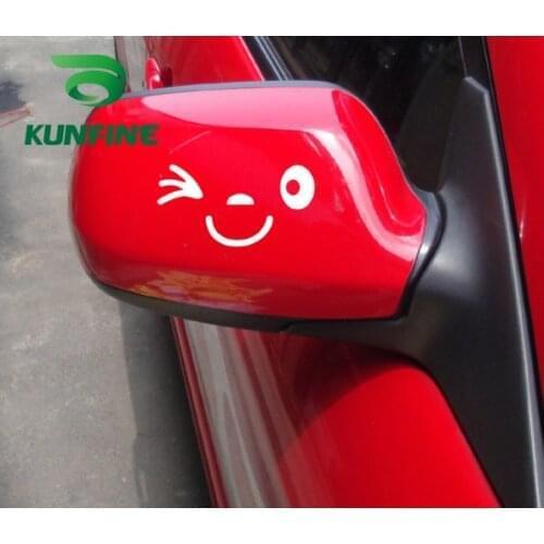 KUNFINE Car Styling sticker Smile Face Car Sticker Vinyl Decal Decoration film Car Diy Sticker Tuning parts