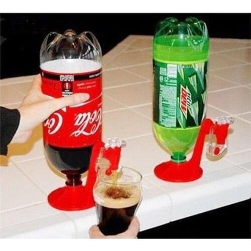 New Novelty Saver Soda Dispenser Bottle Coke Upside Down Drinking Water Dispense Machine For Gadget Party Home Bar
