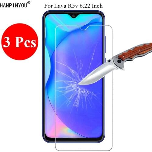 3 Pcs/Lot New 9H 2.5D Tempered Glass Screen Protector For Lava R5v 6.22" Protective Film Guard + Clean Tools