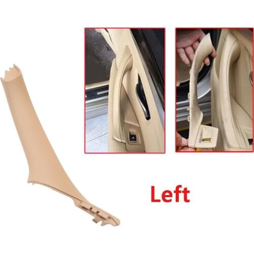 New L/R Hand Drive RHD For BMW 5 serie F10 F11 Beige Black Car Interior Door Handle Inner Door Panel Pull Trim Cover 2010-2016