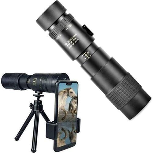 New Portable 10-300x30mm Monocular Telescope Mobile Phone Telescopic Zoom Outdoor Binoculars Hunting Night Vision Scope Camping