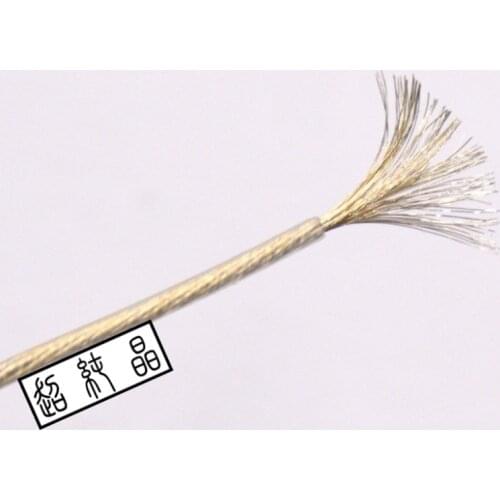 PE LITZ silver plated wire 105core OD:1.25MM 6meters