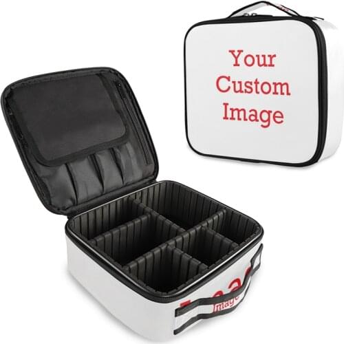 Personalized Custom Professional Cosmetic Bag Women Travel Makeup Case Toiletry Bag Large Capacity Cosmetics Organizer Storage