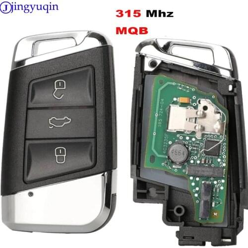 Jingyuqin 315MHZ MQB 3B Remote Car Key Control For Volkswagen VW Magotan Passat B8 Skoda A7 Control Full Key