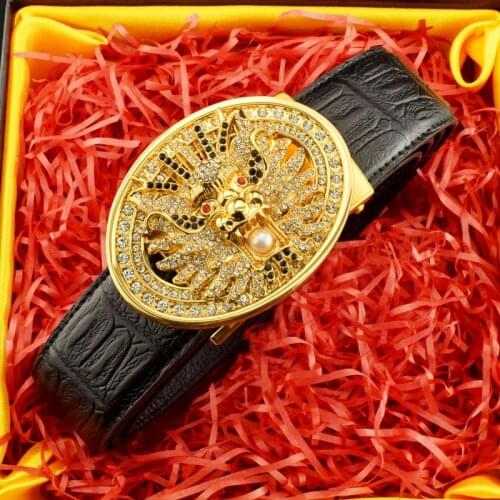 Dragon buckle designer belts men luxury brand genuine leather belt Waist Strap cowhide Black Waist Strap for Fathers day gift