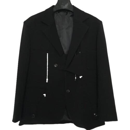 S-6XL 2020 New mens clothing Hair Stylist Fashion model Special shaped LAPEL Suit plus size singer costumes