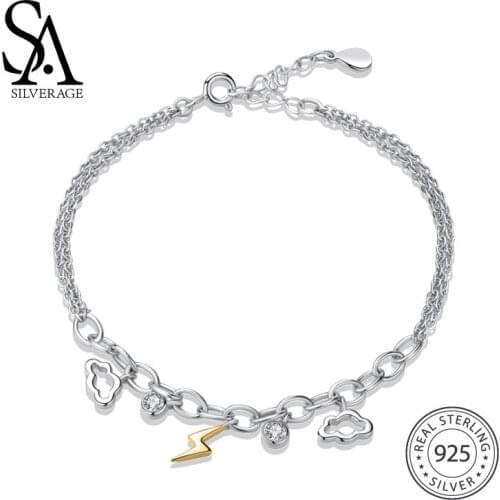 Золотые браслеты SA SILVERAGE China At AliExpress