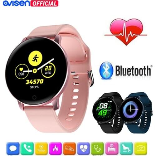 OVISEN X9 Smart Watch Men Women 1.3 inch Color Screen Blood Pressure Monitor Heart Rate Tracker Ultra-light Unique Strap Design