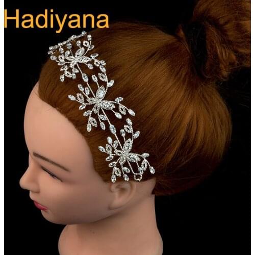 Bridal Hair Accessories Pure Hand Design Luxury For Women Wedding Or Party Top Quality Cubic Zirconia BC4695 Pince Cheveux Femme