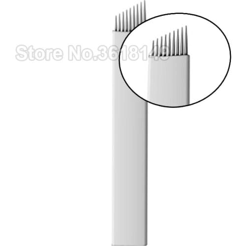 Permanent Makeup Tattoo Needles Microblading Laminas Para Tebori 7 9 11 12 14 21 Flex for Eyebrow Lip