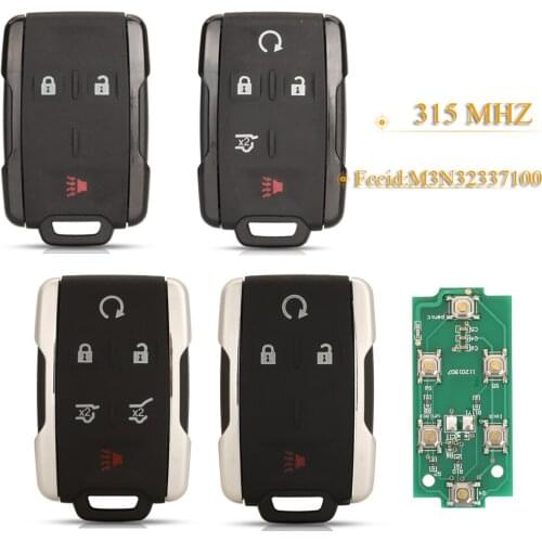 Kuttery 4/6 Buttons Smart Remote Key 315Mhz M3N32337100 FOR Chevrolet Colorado Silverado Suburban Tahoe For GMC Sierra Canyon