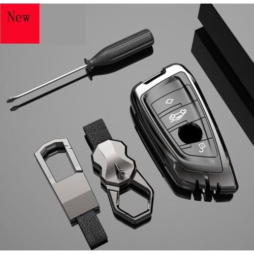 High-Quality Galvanized Alloy Car Smart Key Case Cover for BMW 5 Series X1 X3 X2 X4 X5 X6 530 1 Series 320LI Car Accessories