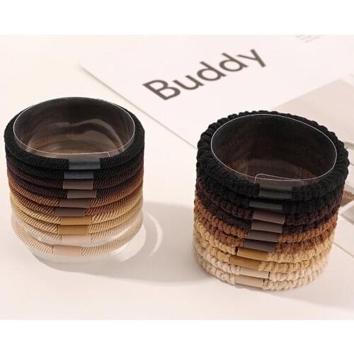 New Retro Hair Rope Personality Simple Temperament Hair Ring Bold Simple Sweet 10-piece Headdress Hair Accessories WomenSY151