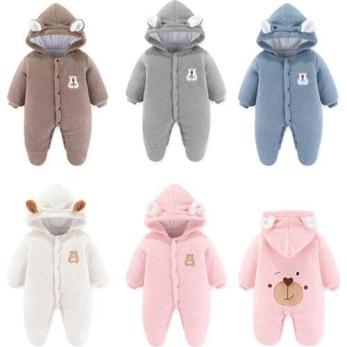 LZH Newborn Baby Winter Clothes For Baby Girls Overall Child Autumn Baby Romper For Baby Boys Jumpsuit Costume Infant Clothing