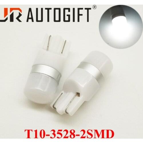 10pcs/lot car styling T10 led 2smd 2835 SMD Car Bulb Car Auto LED T10 2led 194 W5W Wedge Light Bulb Lamp t10 t4w 168 White light