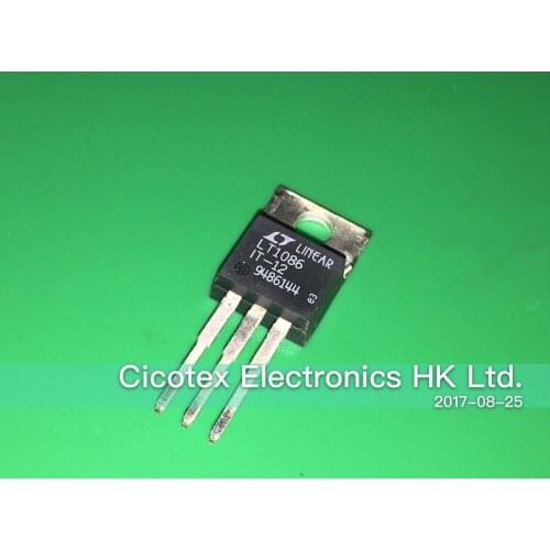 2pcs/lot LT1086IT-12#PBF 1086TO220-3 IC REG LINEAR 12V 1.5A TO220