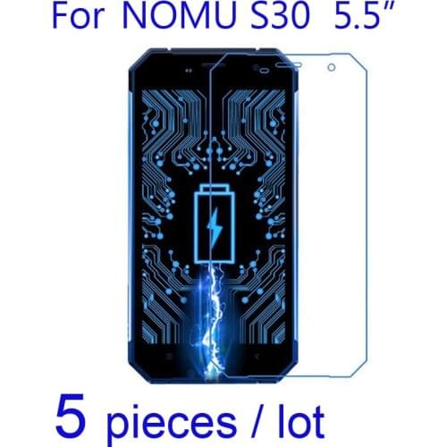 5pcs/lot Phone Screen Protectors for Nomu S30 Ultra-Clear/Matte/Nano Anti Explosion Protective Films for Nomu S10 LCD Guard Film