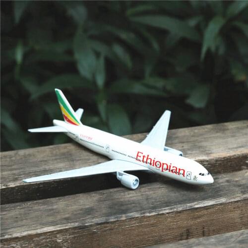 Africa Ethiopian Airlines Airplane Diecast Aircraft Model 6" Metal Aeroplane Home Office Decor Mini Moto Toys for Children