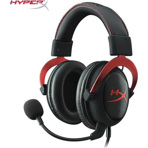 HyperX Cloud II Gaming Headset Red headphone with virtual 7.1 surround sound for your PC deliver crystal-clear precise sound
