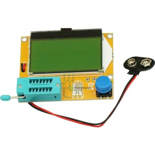 M328 LCR-T4 Mega328 ESR Meter LCR LED Transistor Tester Diode Triode Capacitance MOS PNP NPN 12864 Display Module