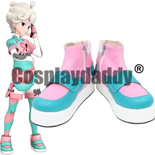 Pocket Monsters Sword And Shield Bede Cosplay Shoes Boots Any Size for Boys and Girls For Halloween C006
