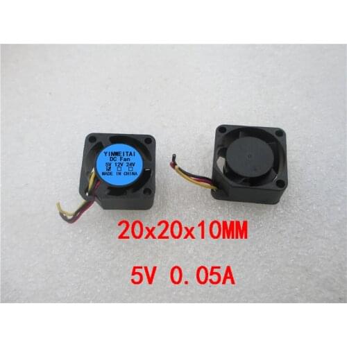 3D Printer Parts Reprap 2010 Fan 20x20 20mm 5V 3-wire Mini Brushless DC Axial Flow Mini Computer Cooling Fan Mini Fan