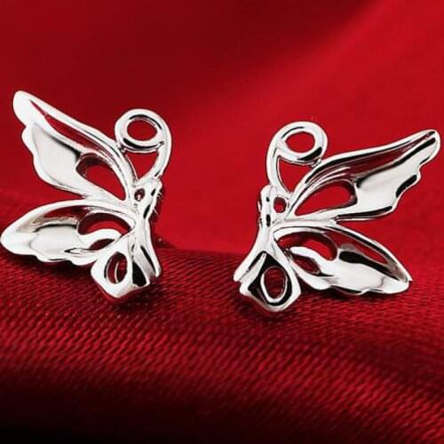 Fashion Earrings 2018 New Silver-plated Cute Little Butterfly Rabbit Fox Earrings For Womens Jewelry cheap marketing Earrings