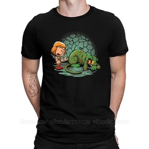 Men T Shirts Anime He-Man and The Masters of The Universe Funny Tee Shirt Afraid of Your Own Shadow Short Sleeve T-Shirt Loose
