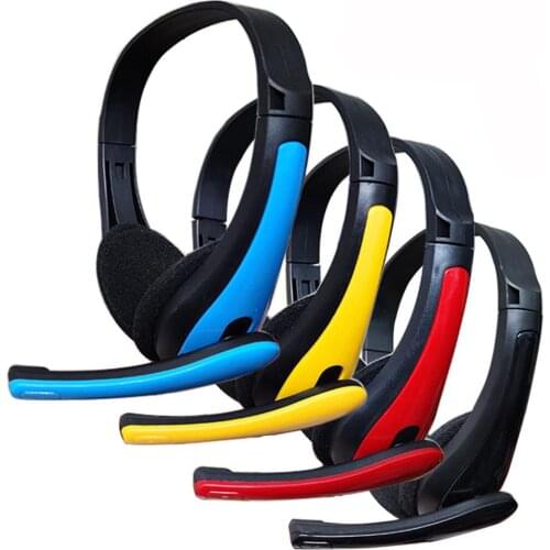 3.5mm Stereo Gaming Headset Head Headphone Bass With Microphones Noise Cancelling For Computer Phone PS4 Colorful Auriculares