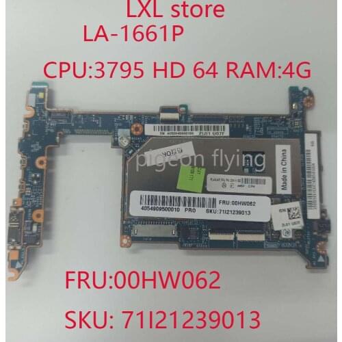 NEW LA-A661P for lenovo thinkpad 8 laptop motherboard 20BN 20BQ CPU-Z3795,HD-64GB,Memory-4GB,OS-64place FRU 00HW062 100%tset OK