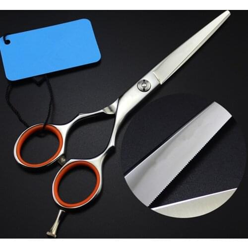 Professional Japan 440c steel Sawtooth 6 '' Laser wire cut hair scissors hair salon Cutting shears barber hairdressing scissors