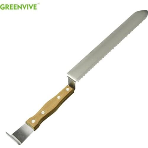 Beekeeping Equipment Honeycomb bee Scraper Serrated Blade Wooden Handle Tool Uncapping Fork Beekeeping tools Bee Hive