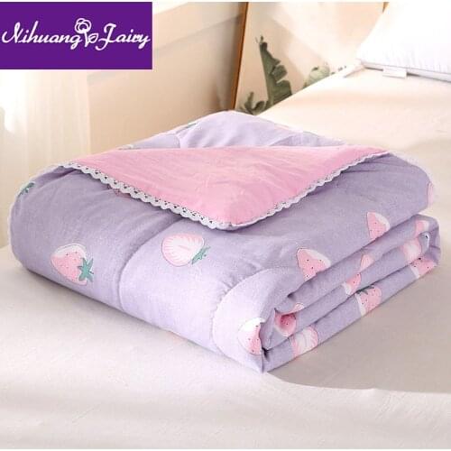 Washed cotton air-conditioning quilt is super soft, machine washable, cool in summer quilt, summer quilt