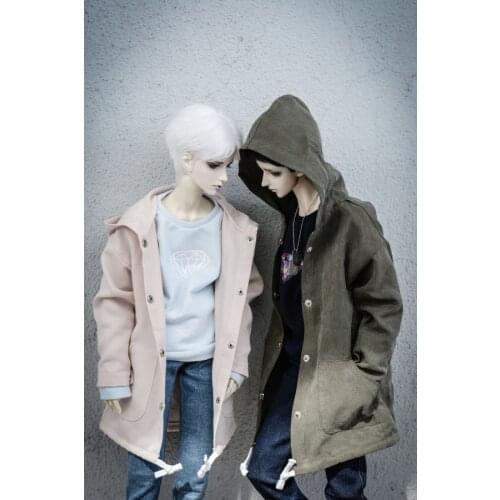 BJD doll clothes street versatile printed hoodie cardigan coat 3 colors into 1/3 1/4 MSD SSDF Uncle doll accessories