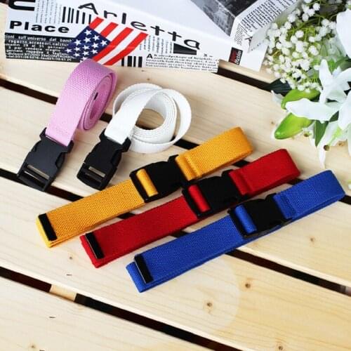 Solid Color Tactical Buckle Mens Womens belt Canvas Tactical Student Army Fan Plastic Buckle Couple Waistband Jeans All-Match