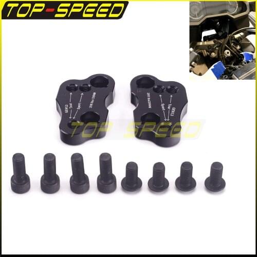 "Sport to Tour" Handlebar Risen Pad Hand Control Bar Relocation Bracket Riser Block Clamp For Honda Gold Wing GL1800 18-up