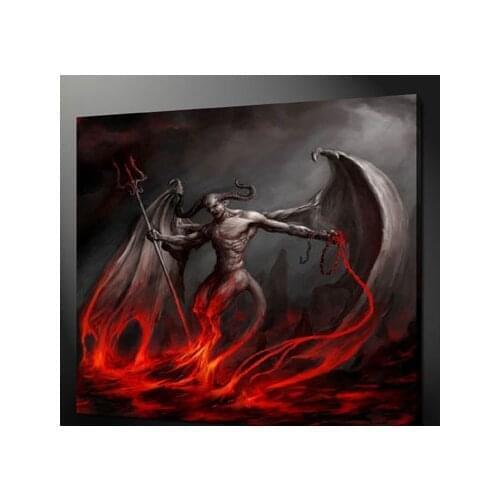 MEDIEVAL DEVIL FANTASY art oil painting -2017 good art painting # TOP HOME Decor ART OIL PAINTING ON CANVAS