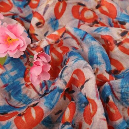 Thin high-end summer flowers ramie fabric,fabric for dress,patchwork fabric