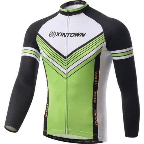 Xintown 2018 Mens Long Slevce Cycling Jersey Autumn Cycling Clothing mtb Bike Jersey BIcycle Sportswear ropa maillot ciclismo