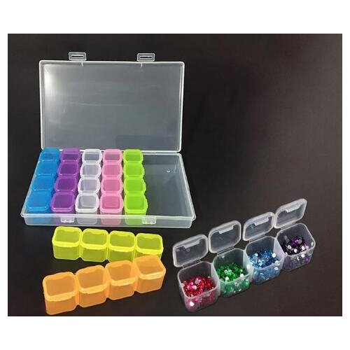 28 Slot diamond storage box diamond new embroidery diamond painting tool drill purse storage design