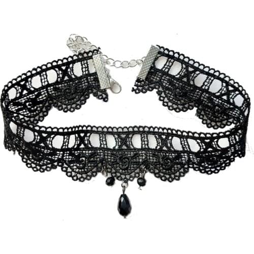 YiYaoFa Handmade Lace Choker Necklace for Women Accessories False Collar Multi Layer Necklace Lady Gothic Party Jewelry GN-154