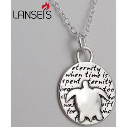 1pcs Inspirational Sea Turtle Charm Necklace Cute Animal girl Friends Pendant