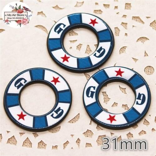 10pcs Resin planar Survival circle flat back Art Decoration Charm Craft DIY hair bow center accessories